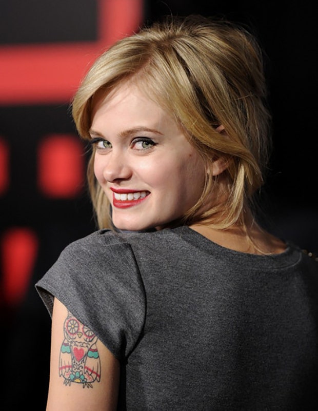 Sara Paxton most unique celebrity tattoos