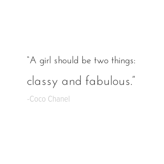 Coco Chanel women quote