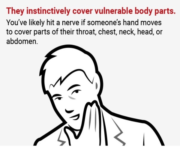 Cover body parts.