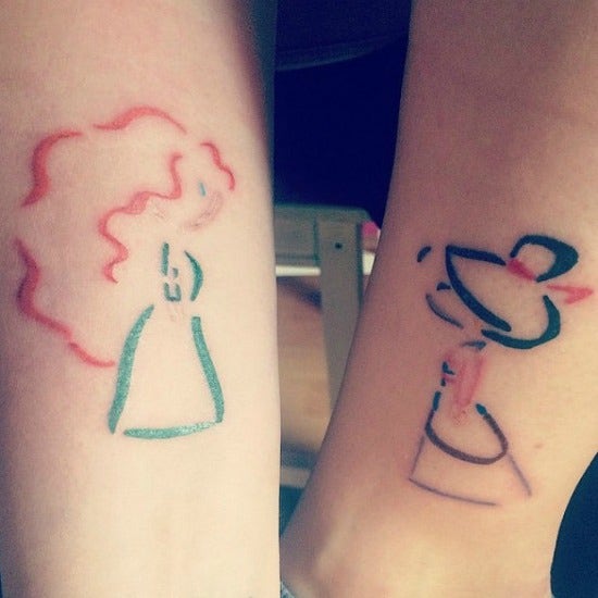 Disney best friends tattoos