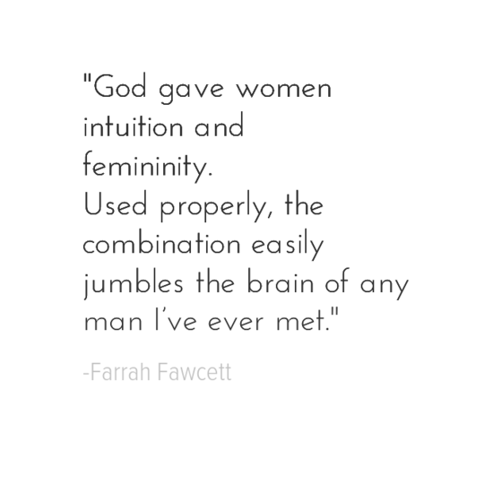 Farrah Fawcett women quote
