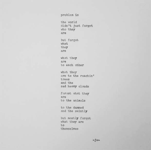 Jarod Wabick Instagram Poetry Love Yourself Quotes