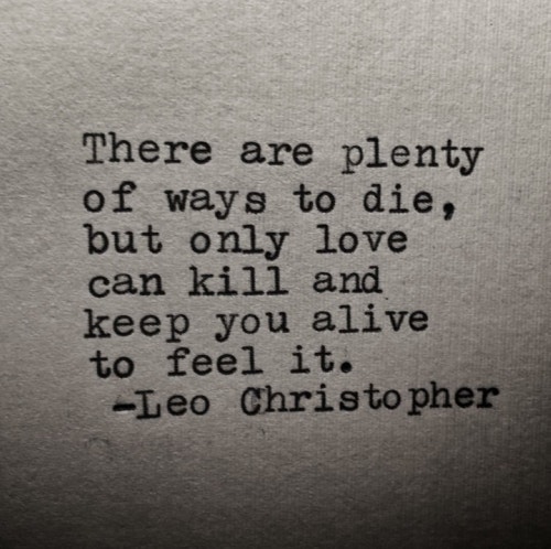 Leo Christopher Quote