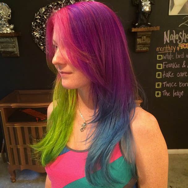 9 Instagrammers Simply KILLING The Split-Dye Hair Trend | YourTango