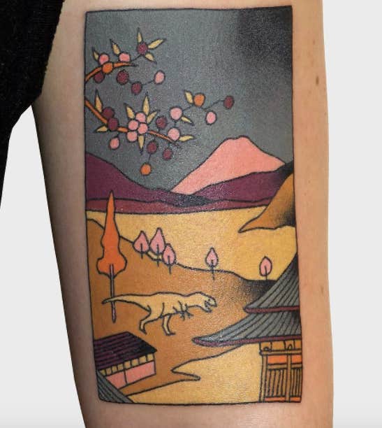 japanese woodblock tattoos ideas