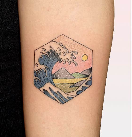 japanese woodblock tattoos ideas