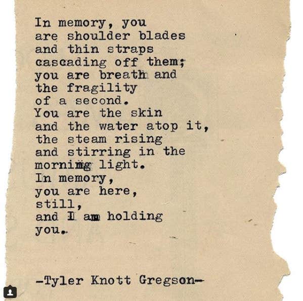 Tyler Knott Gregson Instagram Love Poems Quotes