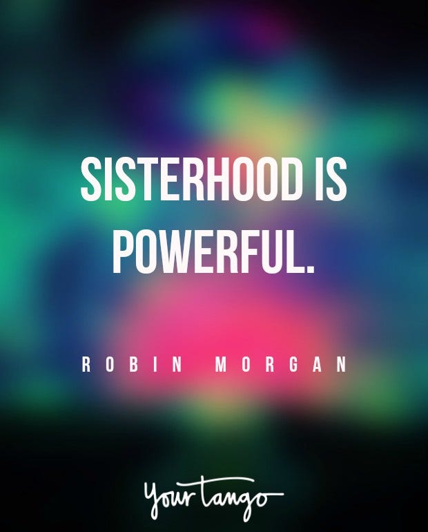 robin morgan sister fight quote