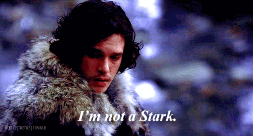 When Catelyn treated him like shit for being a bastard, yet he rose above it. Jon Snow