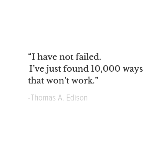 Thomas A. Edison inspirational quotes