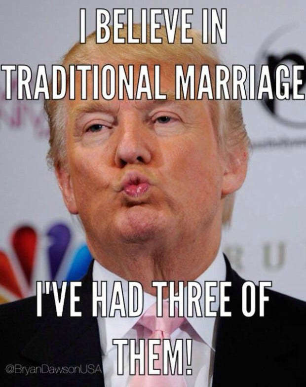 Funny Donald Trump meme : marriage