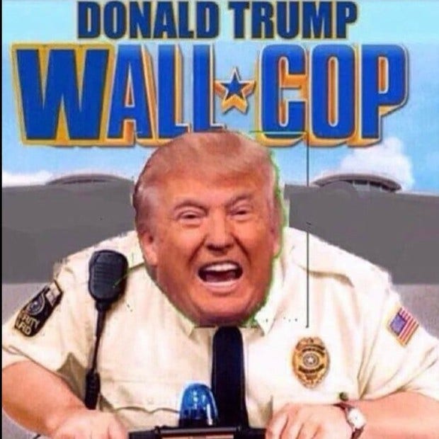 Funny Donald Trump wall meme