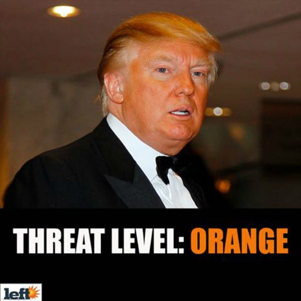 Funny Donald Trump orange meme