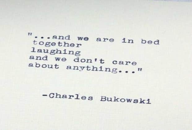 bukowski love poems