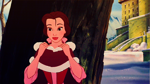 Belle tucking her hair behind her ear was improvised. Disney Belle Beauty and the Beast