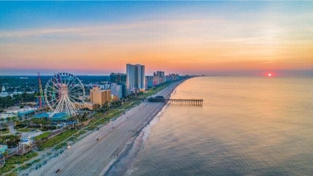 best beaches on the East Coast Myrtle Beach