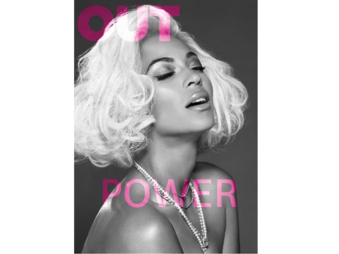 Beyonce Topless for Out Magazine