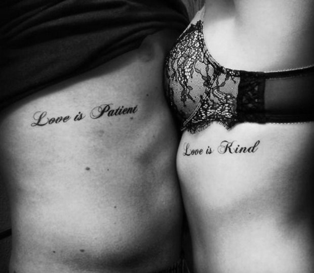couples quote tattoos