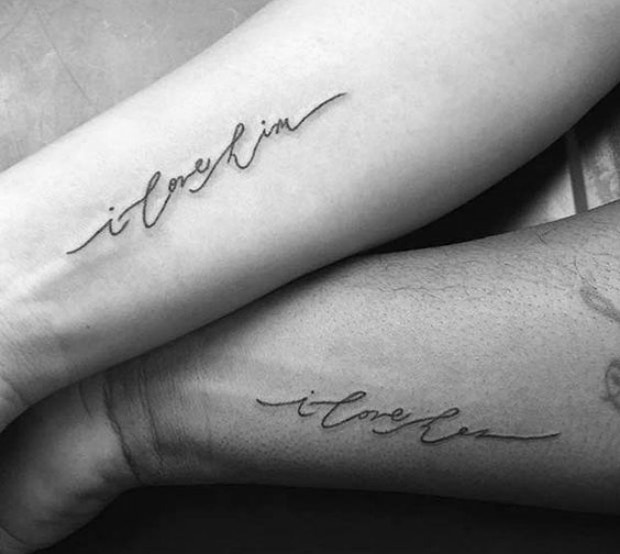 couples quote tattoos