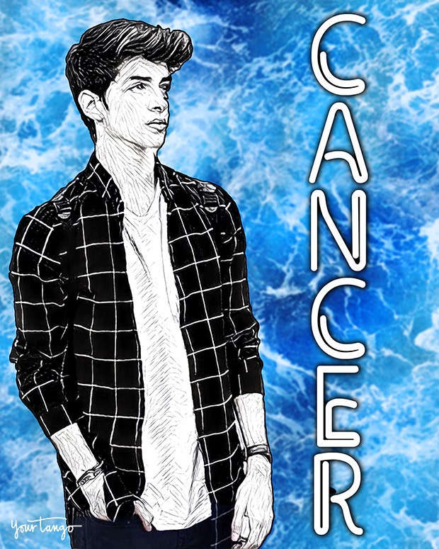 illustration of a Cancer man