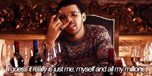 Did you know Drake is also an actor? The onetime <i>SNL</i> host starred in <i>Degrassi: The Next Generation</i>. There is no limit to this talent. He raps. He acts. He makes you laugh. He can count. All qualities we look for in dudes. Drake - Giphy