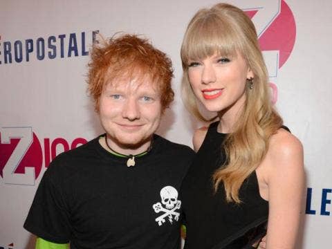 Taylor Swift and Ed Sheeran