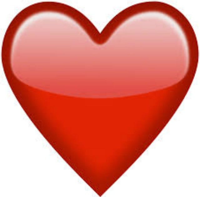 The heart emoji — your safest best