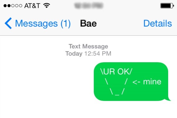 You&#039;re ok in my book in emojis