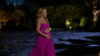 <b> It really is all about first impressions. Don't do anything to freak him out. Cough, Clare, cough.</b>
<a href="http://www.crushable.com/wp-content/uploads/2014/01/Pregnancy-belly-The-Bachelor-Clare-Juan-Pablo-GIF.gif">crushable.com</a>