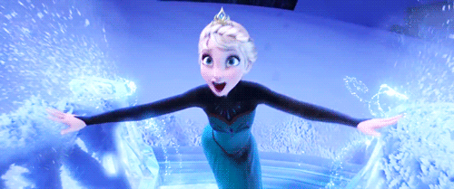 Queen Elsa of "Frozen" - Giphy