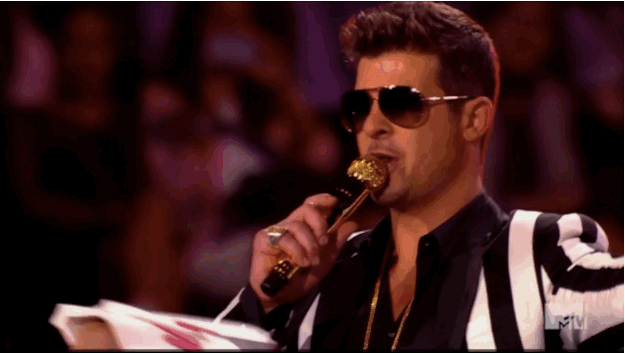 This is what happens when you get this close to Robin Thicke Robin Thicke - Tumblr