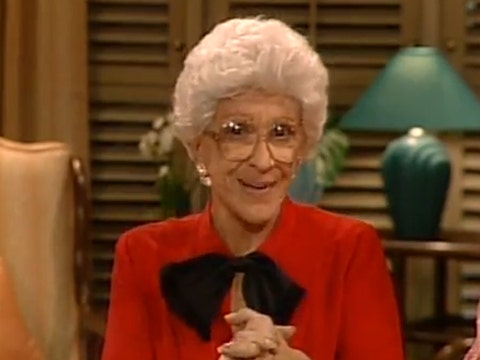Nancy Walker as Aunt Angela Vecchio on "The Golden Girls"