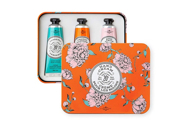 La Chatelaine Hand Cream Trio Tin Gift Set