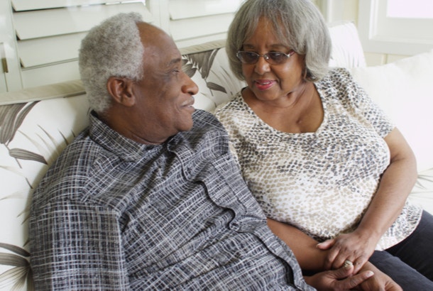 how to live a long life think positive thoughts woman holding mans arm