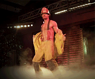 <strong> Seriously, Sofia Vergara and Joe Manganiello are so hot, he actually does need to dress like this just for his own safety.</strong> Joe Manganiello in <em>Magic Mike</em> - <a href="http://tumblr.com"/>Tumblr</a>