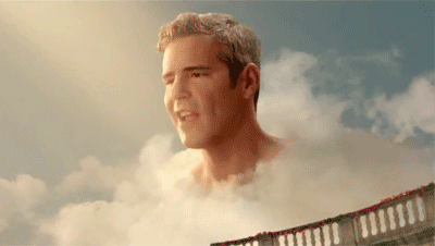 Andy Cohen in Lady Gaga's "Venus" video - Giphy