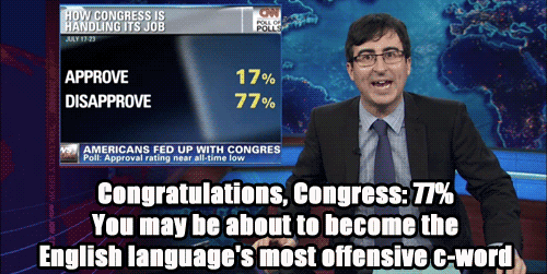 last week tonight john oliver congress approval rating