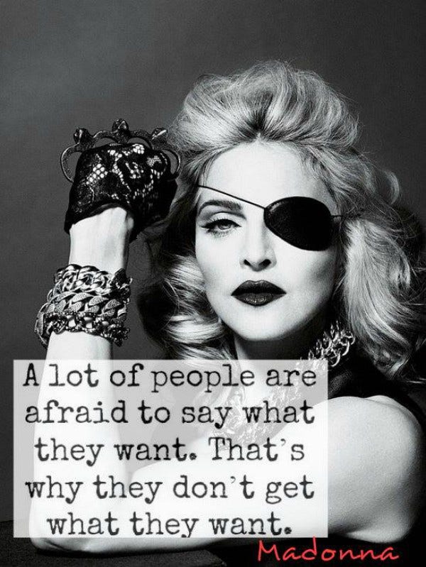 madonna Inspiring Quote About Life