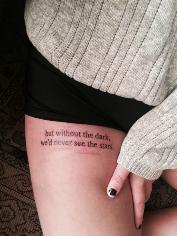 small quote thigh tattoos for womanTikTok Search