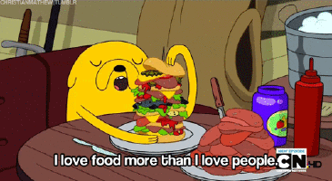 adventure time i love food more than i love people