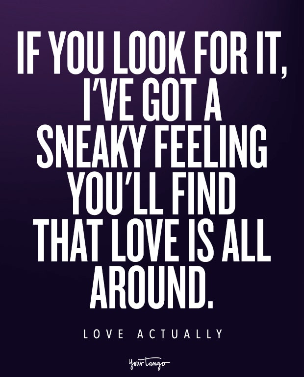 Love Actually quotes, holiday love quotes