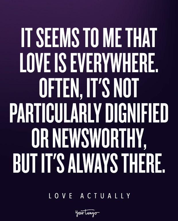 Love Actually quotes, holiday love quotes