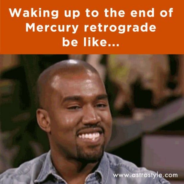 Astrology, Mercury Retrograde, Meme