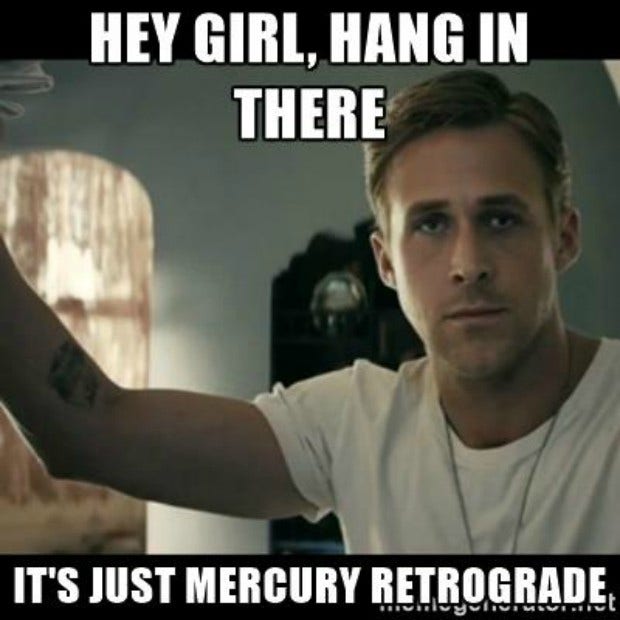 Astrology, Mercury Retrograde, Meme