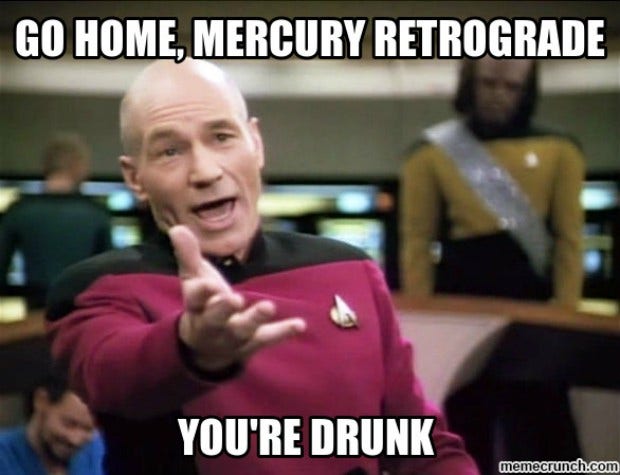 Astrology, Mercury Retrograde, Meme