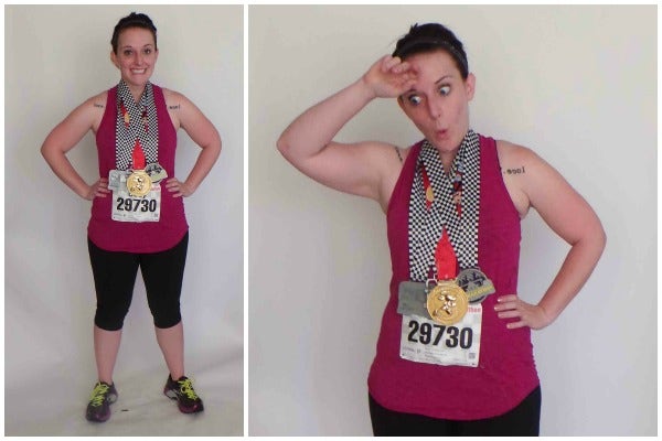 Accessories: Running Shoes, Marathon Bib, Medals