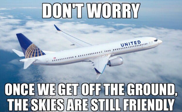United Airlines funny tweets and memes