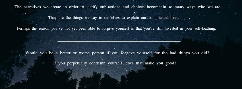 13. Forgive yourself.