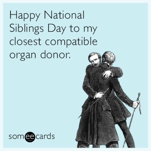 best funniest memes national siblings day
