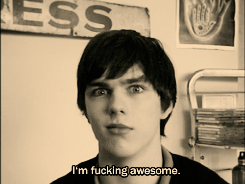 Maybe his own ego was a little too fragile The man doth protest too much, no? Nicholas Hoult in 'Skins' - Tumblr